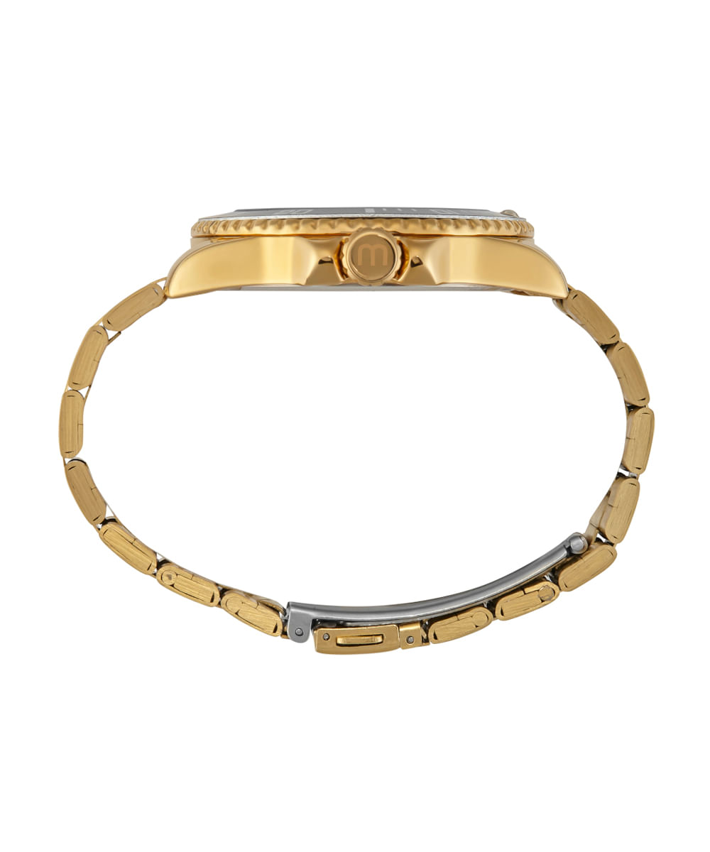 kit relógio masculino mondaine analógico 32549gpmvde2kb dourado