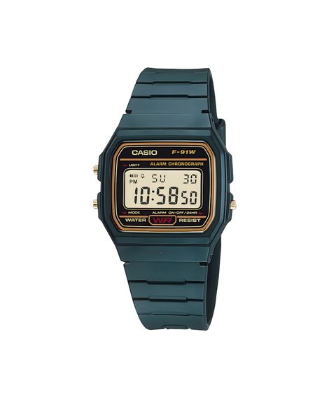 relógio masculino casio digital f 91wg 9qdf preto