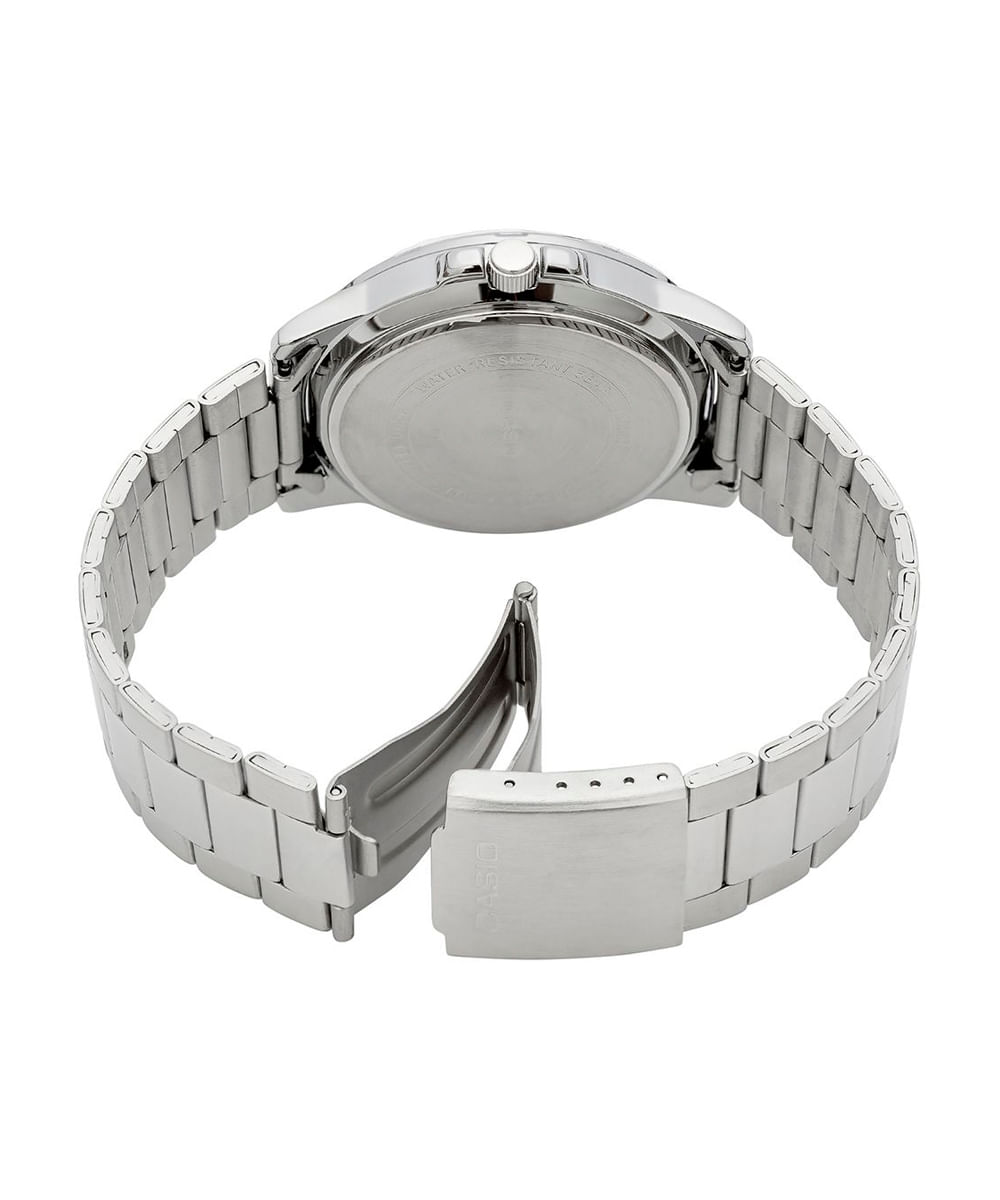 relógio masculino casio analógico calendário mtp vd01d 1bvudf prateado