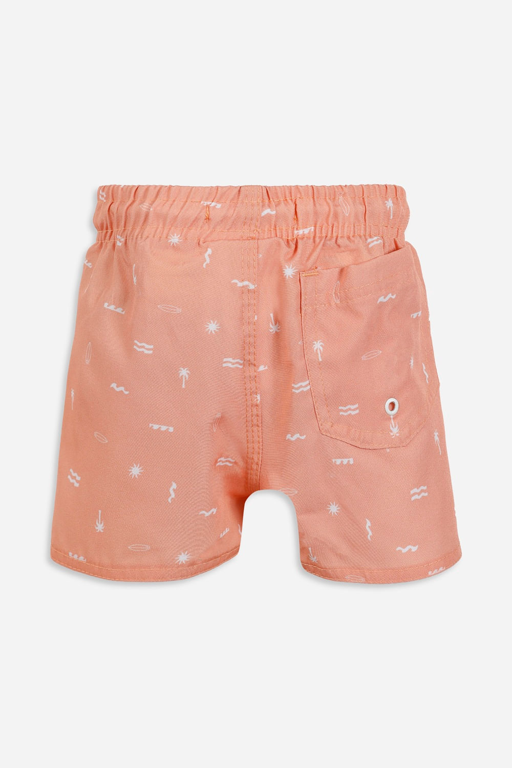short boardshort infantil estampado laranja