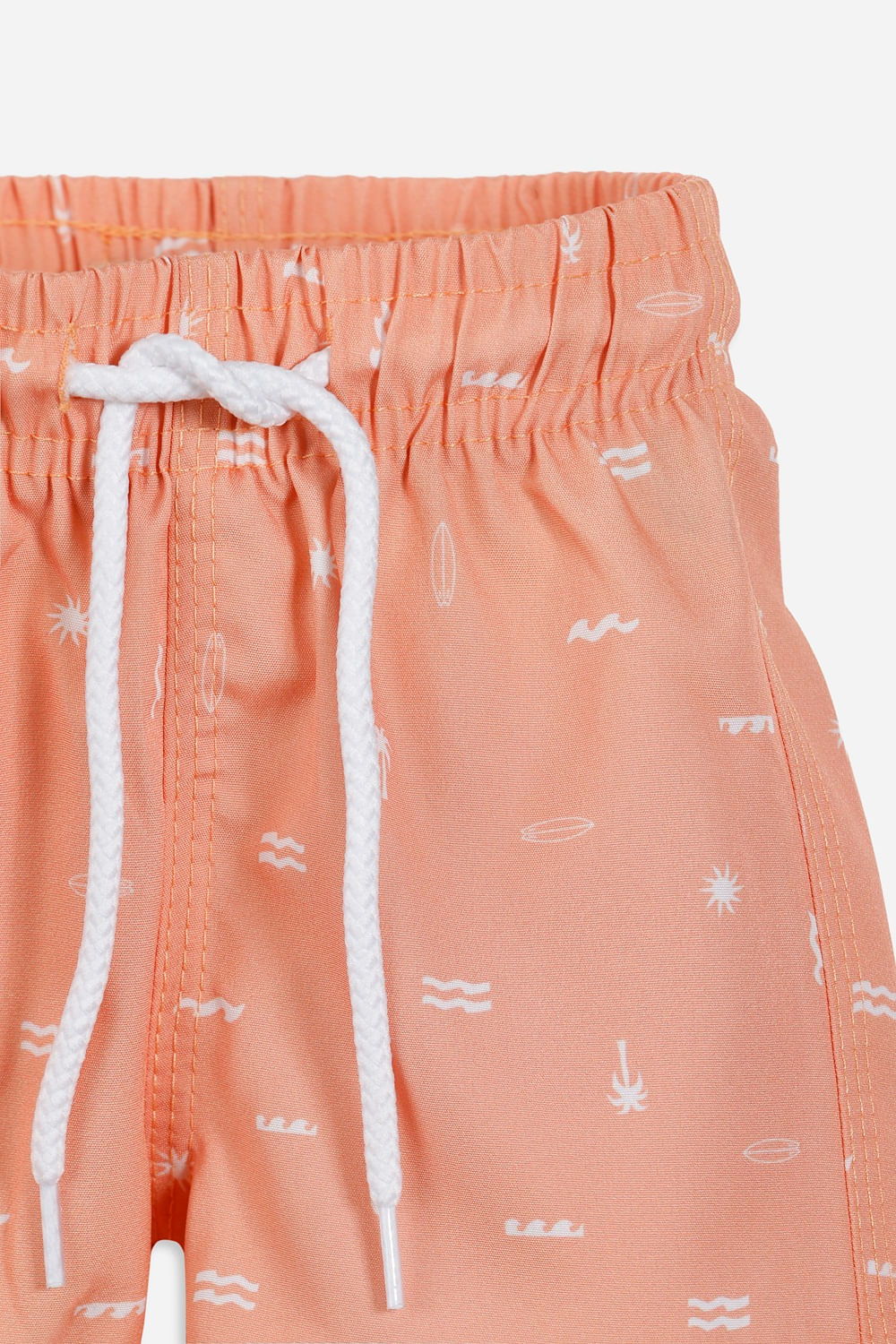 short boardshort infantil estampado laranja