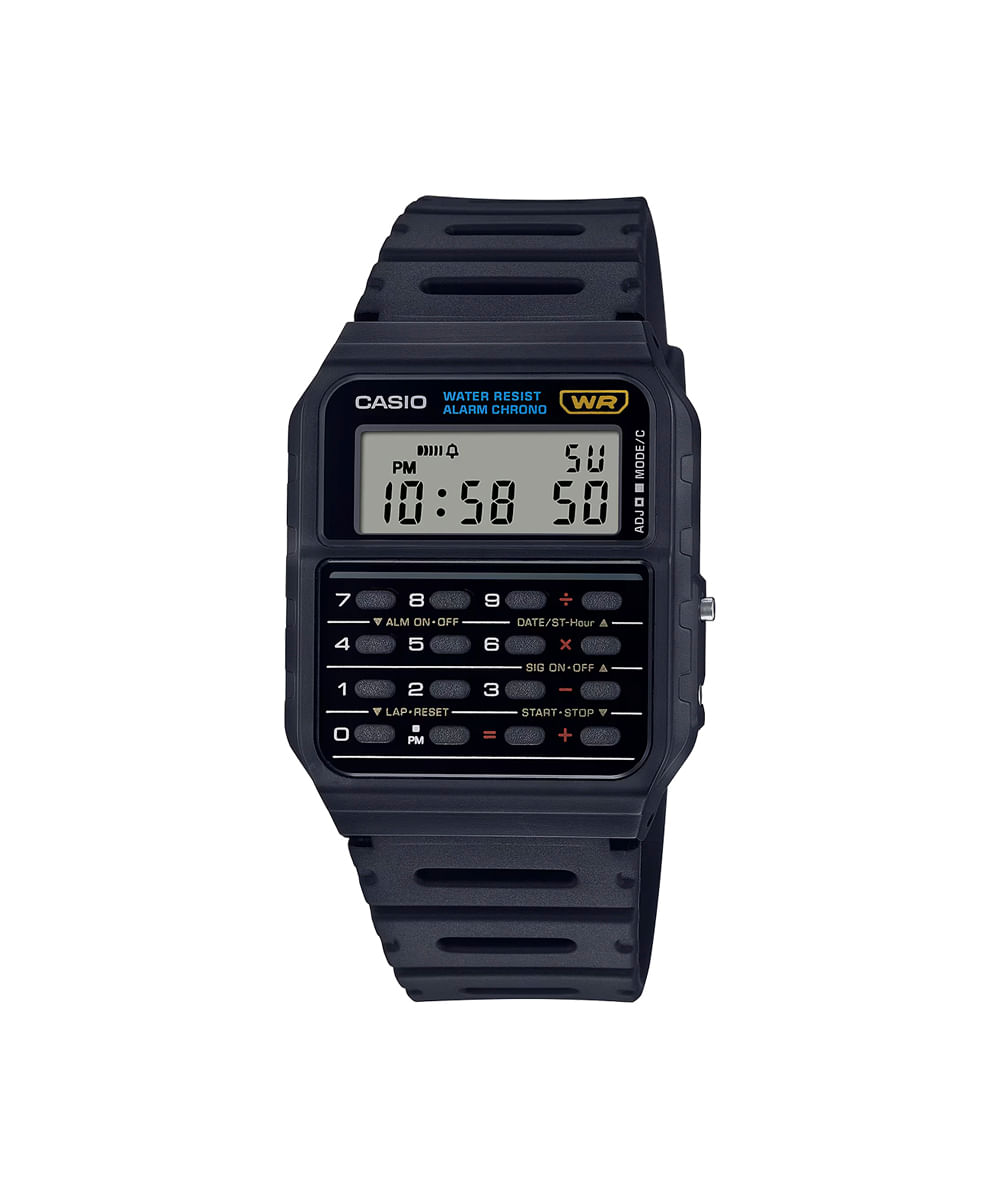 relógio masculino casio digital ca 53w 1z preto