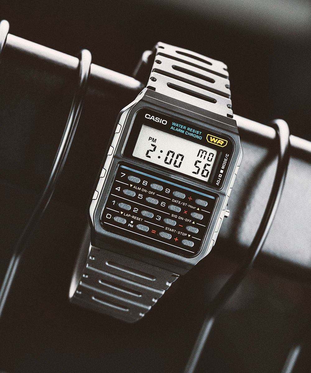 relógio masculino casio digital ca 53w 1z preto