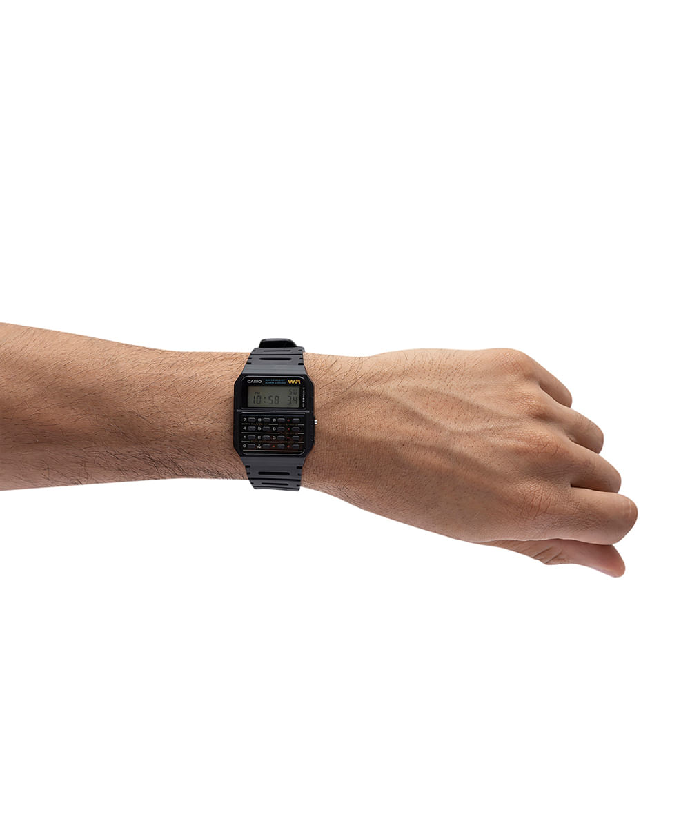 relógio masculino casio digital ca 53w 1z preto