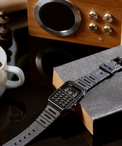 relógio masculino casio digital ca 53wf 1bdf preto