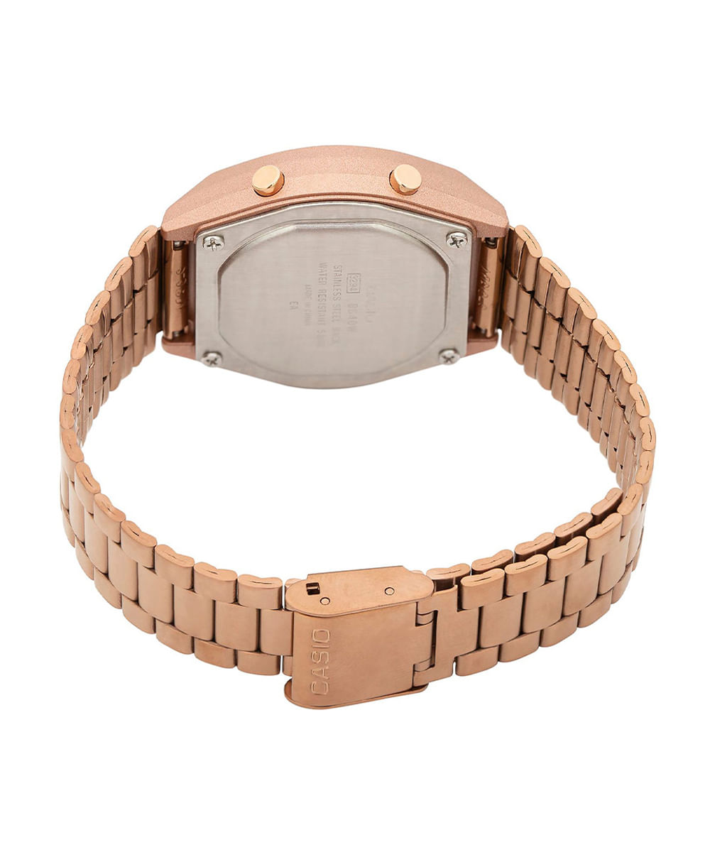 relógio feminino casio digital b640wc 5adf rosa