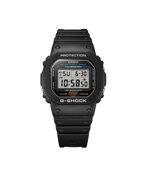 relógio masculino g shock casio digital dw 5600ue 1dr preto