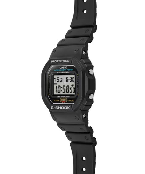 relógio masculino g shock casio digital dw 5600ue 1dr preto