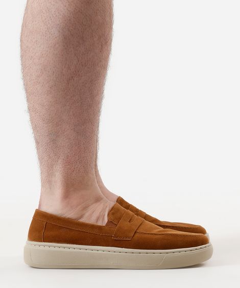 tênis slip on texturizado oneself - caramelo