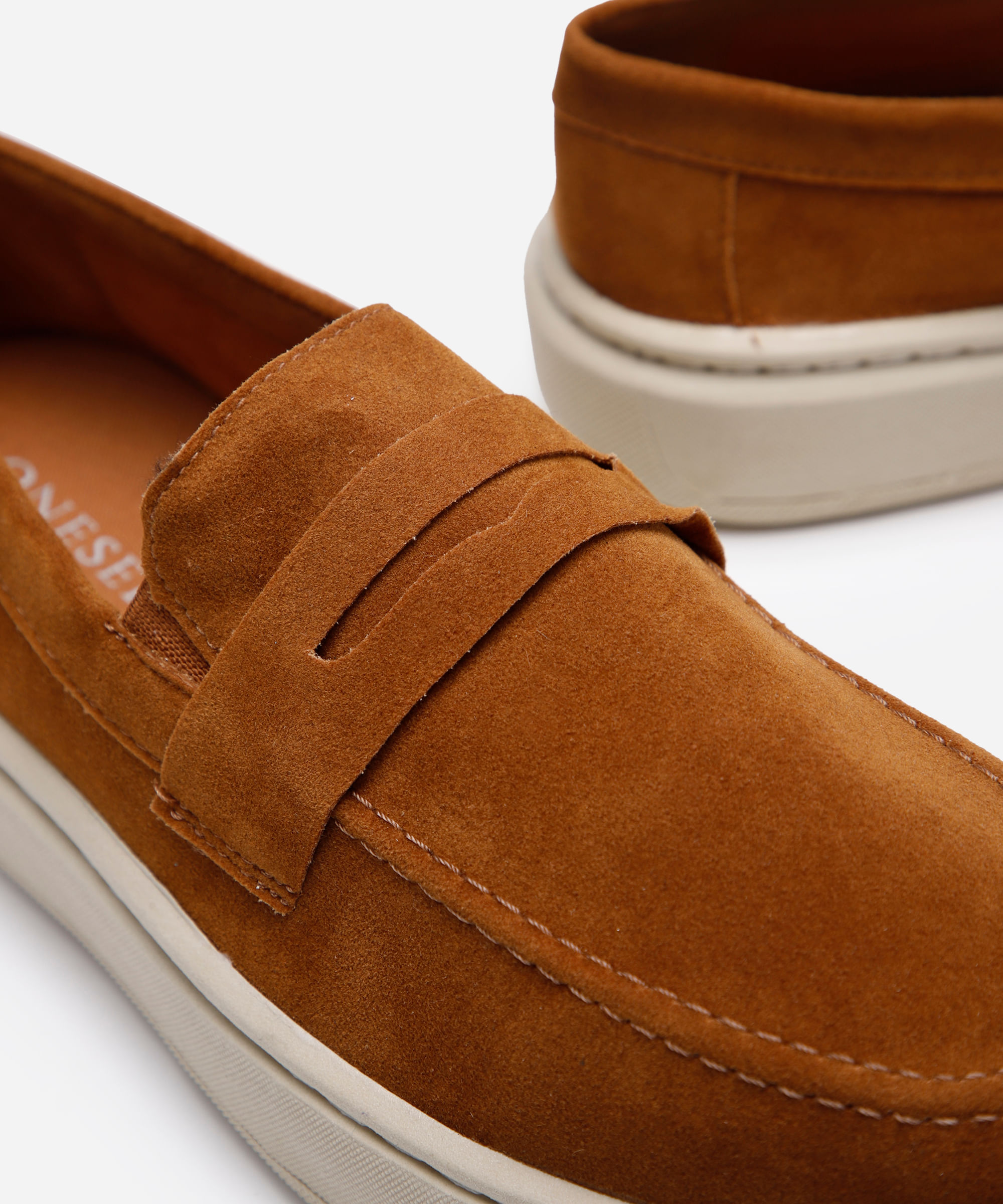 tênis slip on texturizado oneself - caramelo
