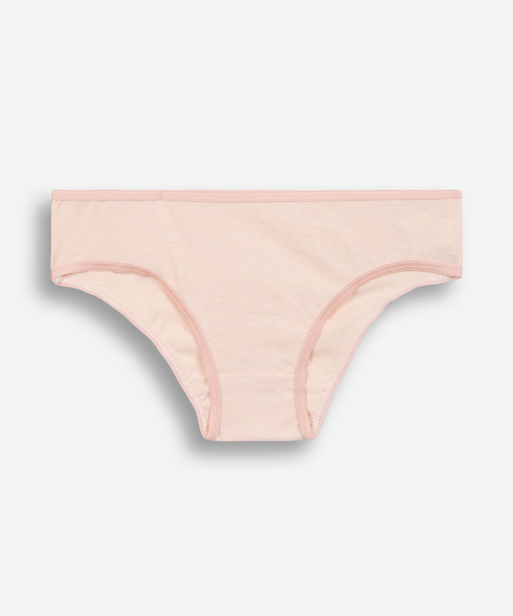 kit de 7 calcinhas infantis de algodão colorido