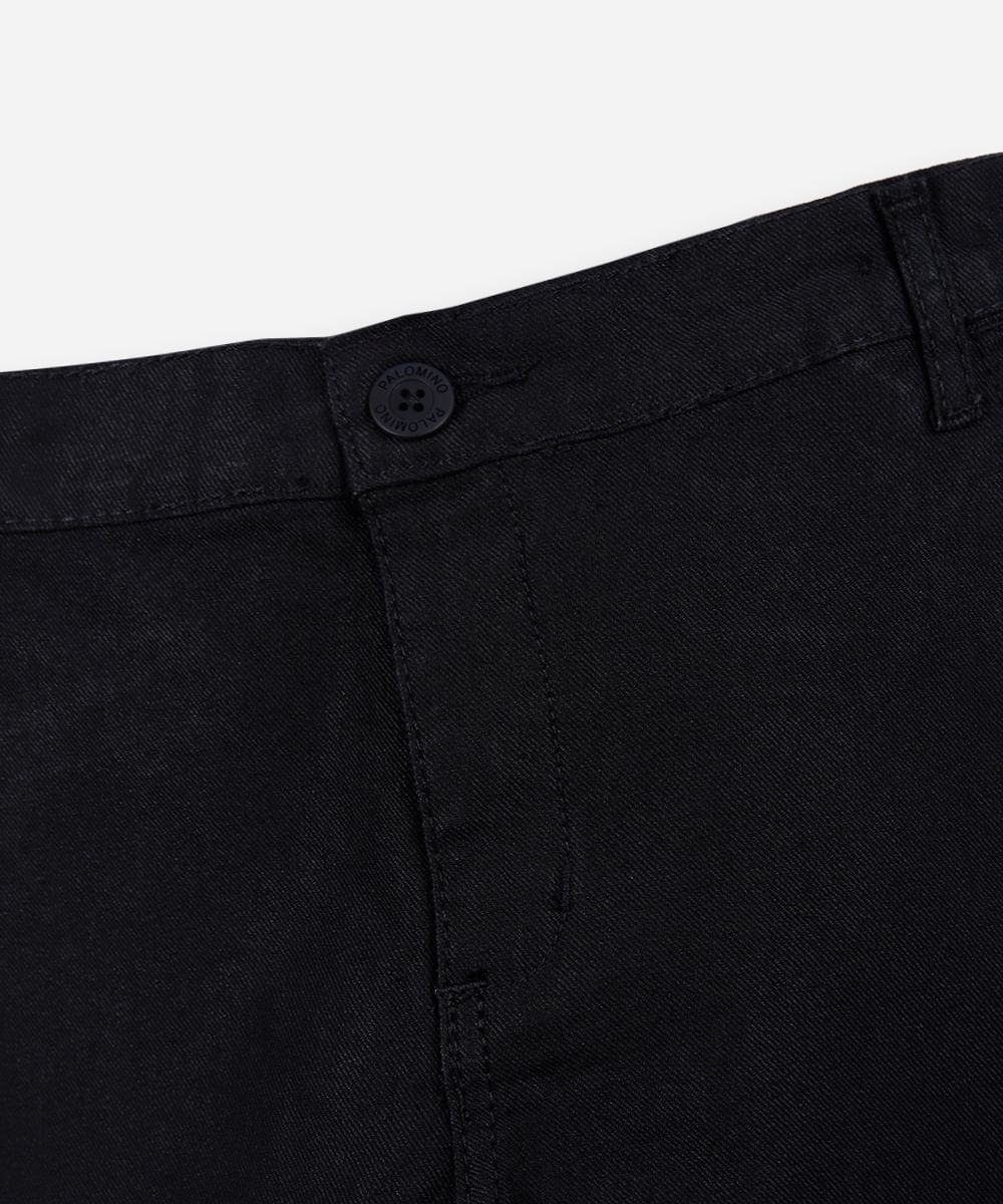 calça chino infantil de sarja preta