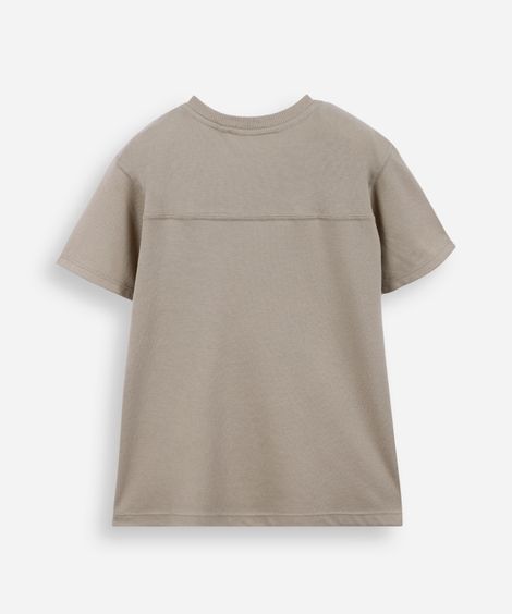 camiseta infantil malha piquet com recorte  verde