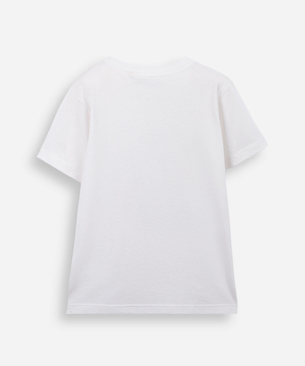 camiseta infantil de algodão hot wheels off white