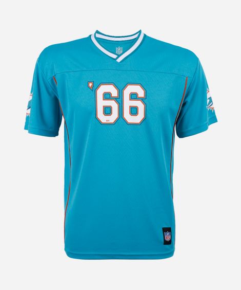 camiseta juvenil esportiva gola v dolphins nfl verde