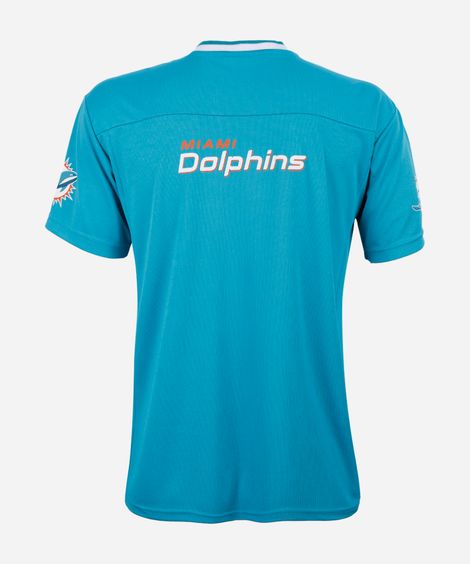 camiseta juvenil esportiva gola v dolphins nfl verde