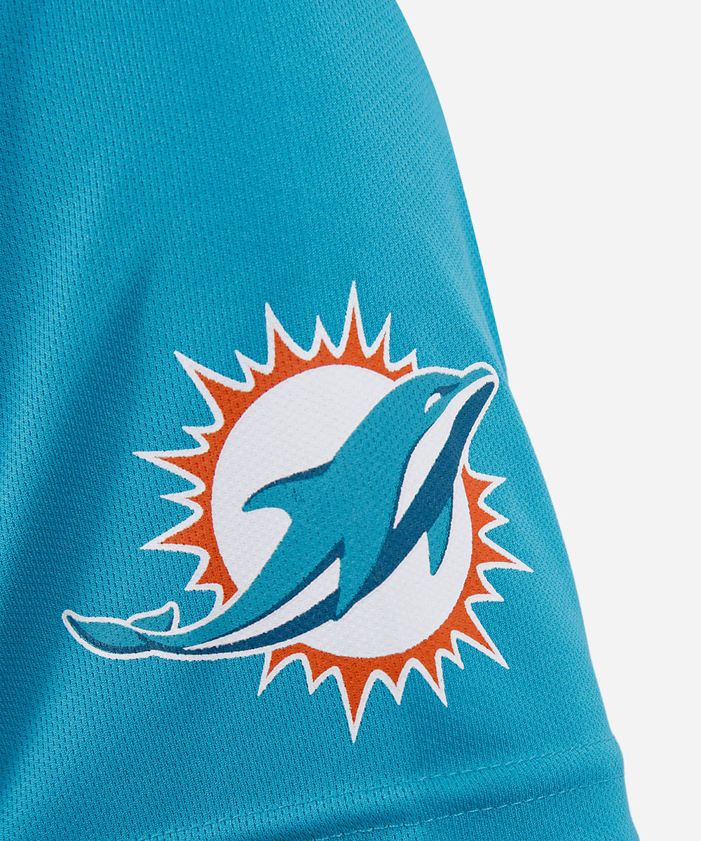 camiseta juvenil esportiva gola v dolphins nfl verde