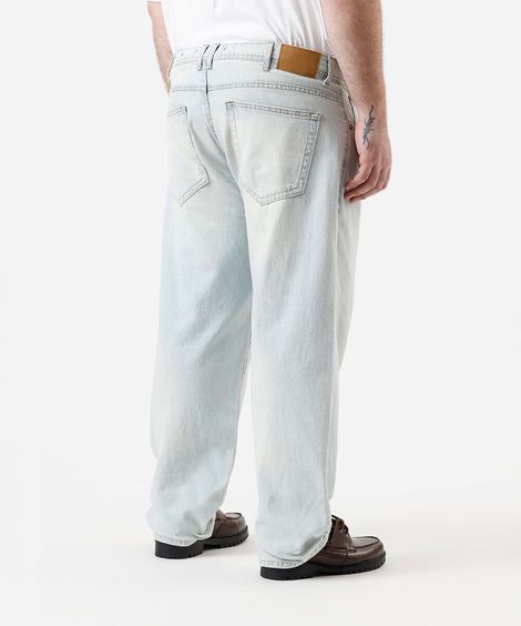 calça masculina jeans baggy básica azul