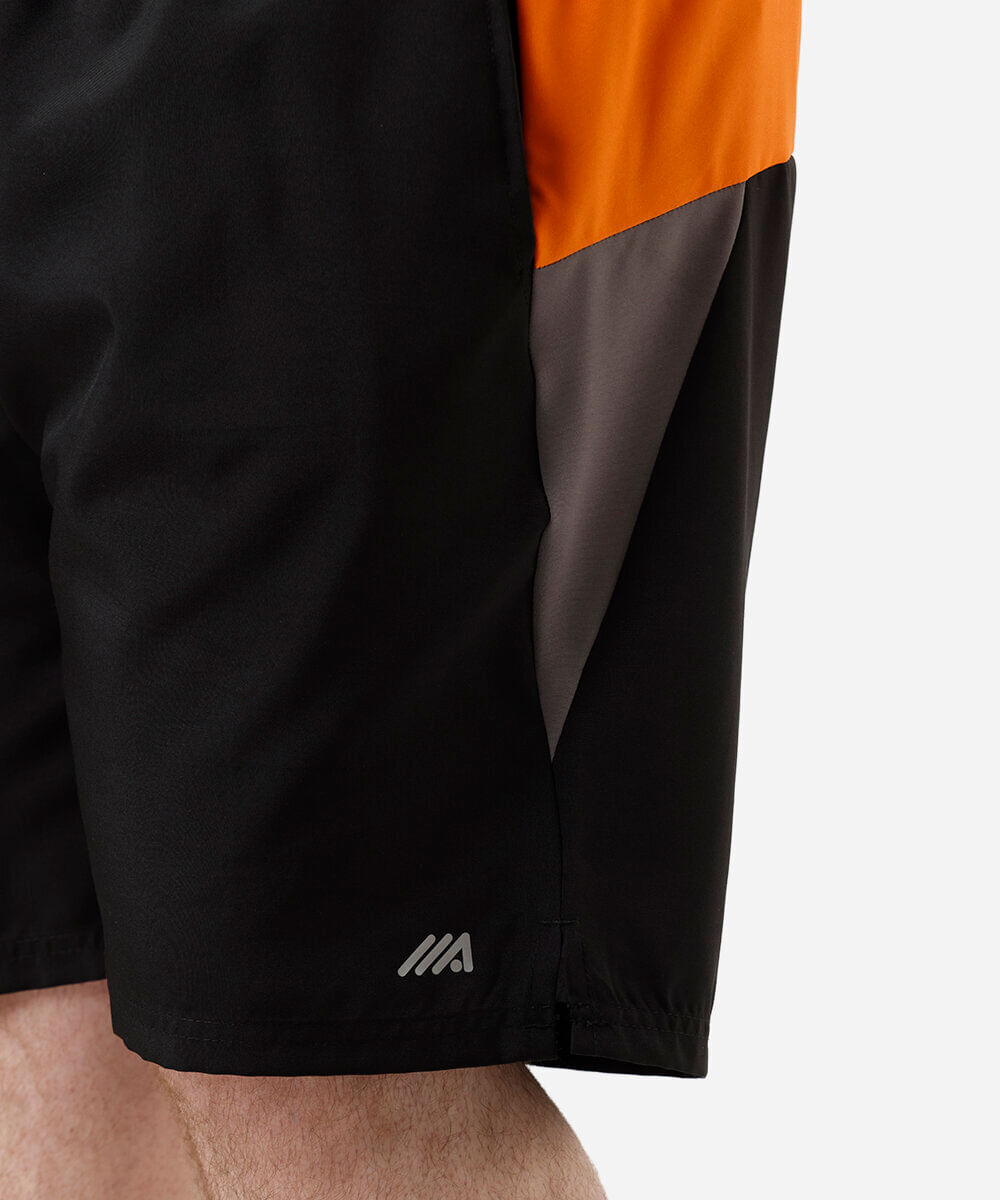 short cós elástico plus size esportivo preto