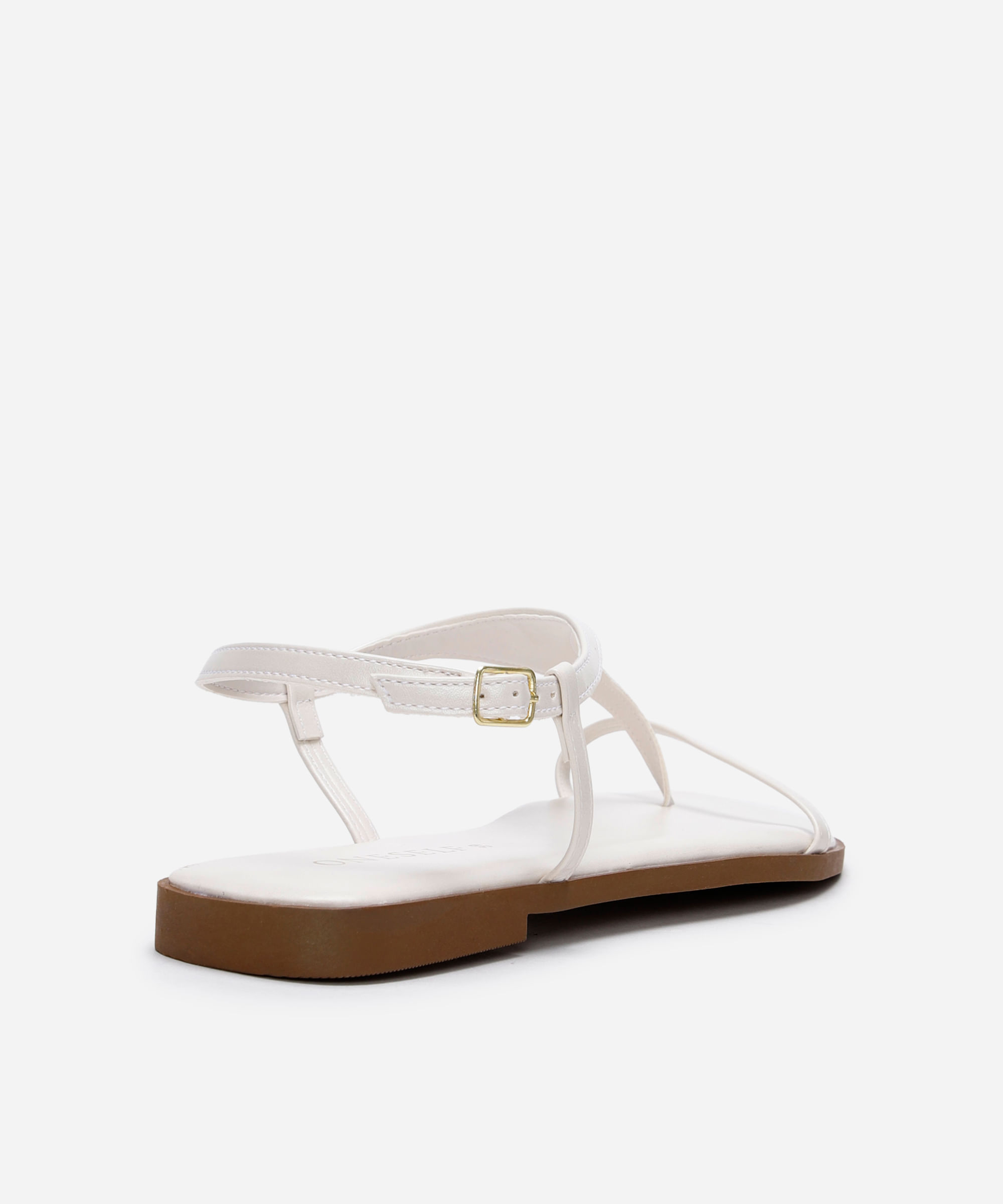 rasteirinha bico quadrado tiras finas oneself off white