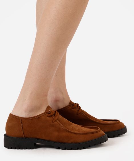 sapato dockside tratorado texturizado oneself marrom
