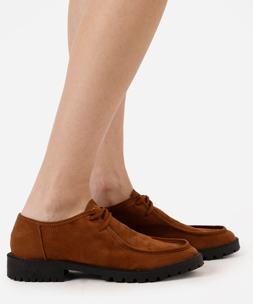 sapato dockside tratorado texturizado oneself marrom