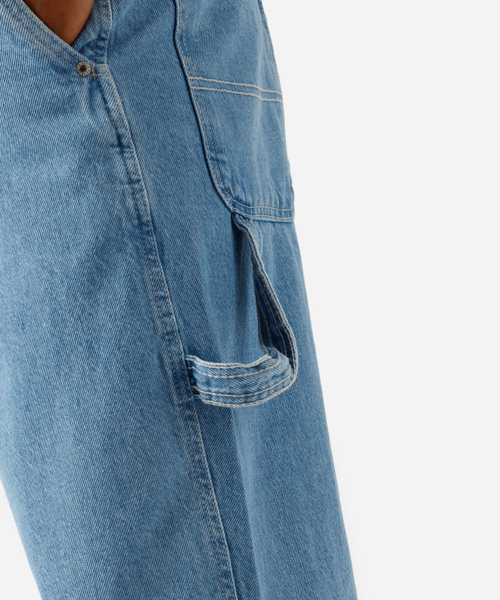 calça baggy masculina jeans azul