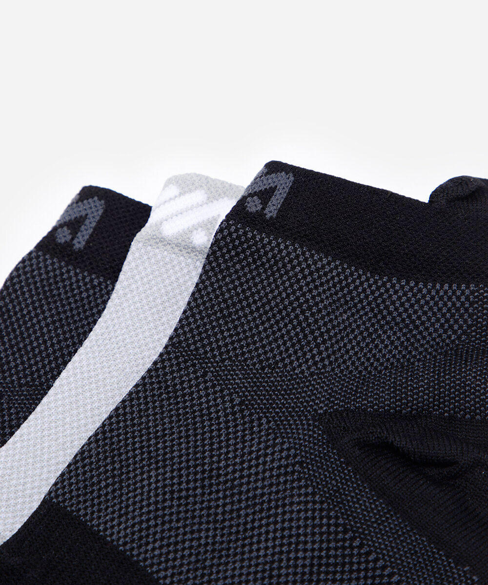 kit de 3 meias esportivasmasculinas cano médio colorido