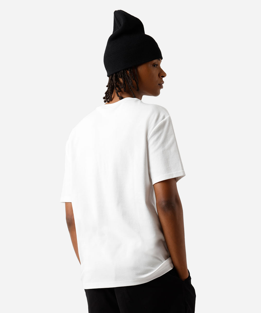 camiseta masculina com algodão dragon ball z off white