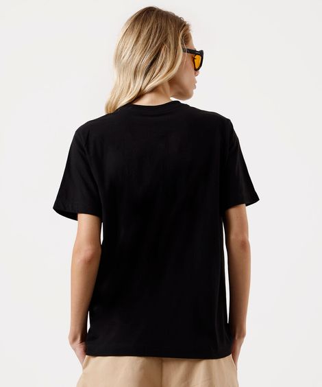 camiseta feminina de algodão avril lavigne preta
