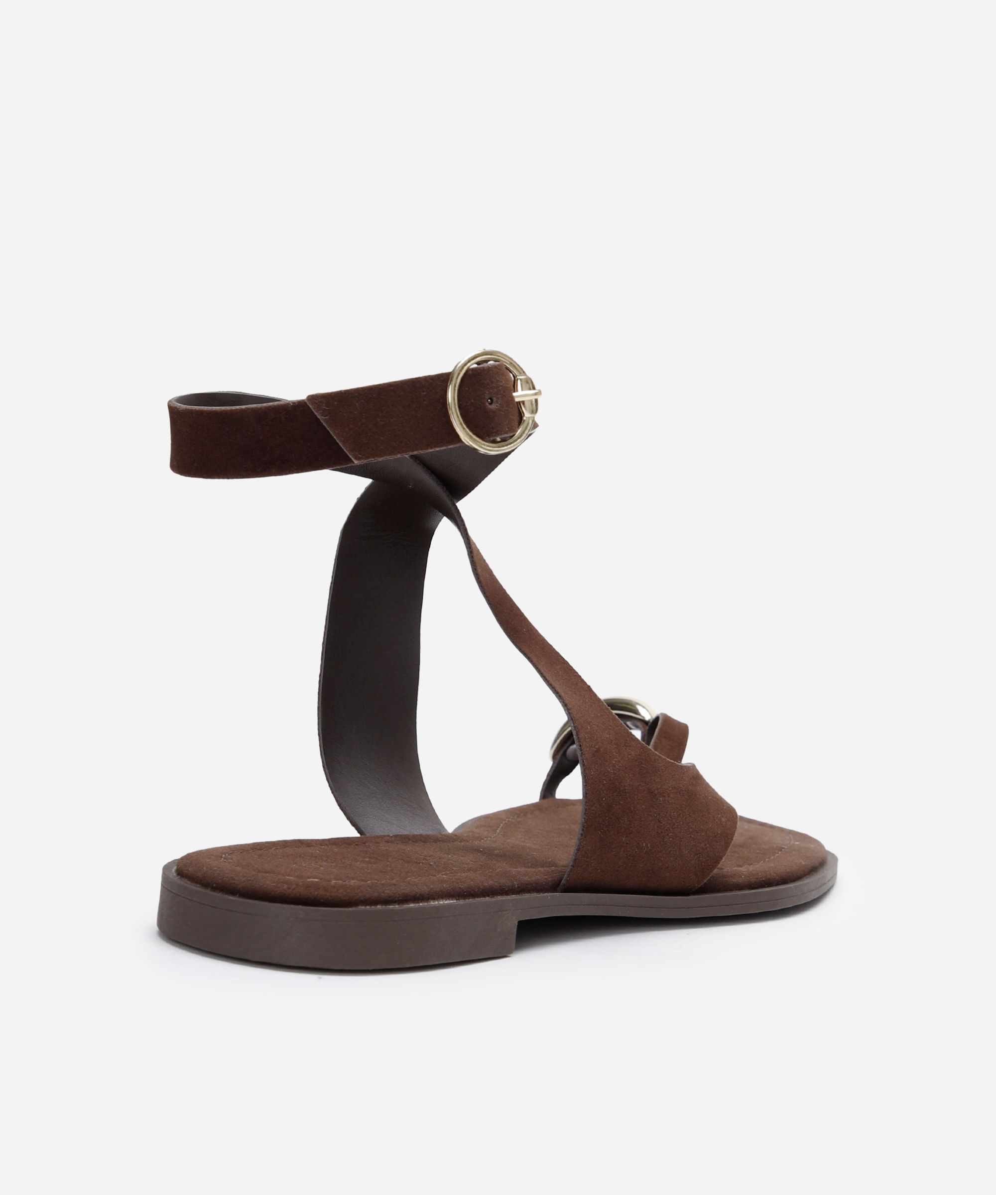 rasteirinha texturizada oneself marrom