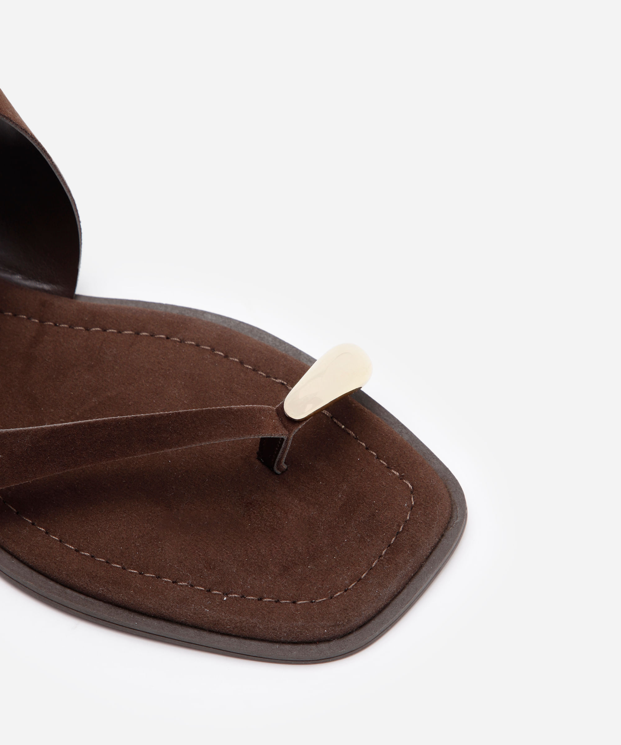 rasteirinha texturizada oneself marrom