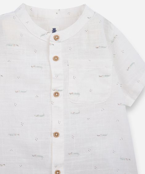 conjunto curto infantil de algodão jacaré - verde médio