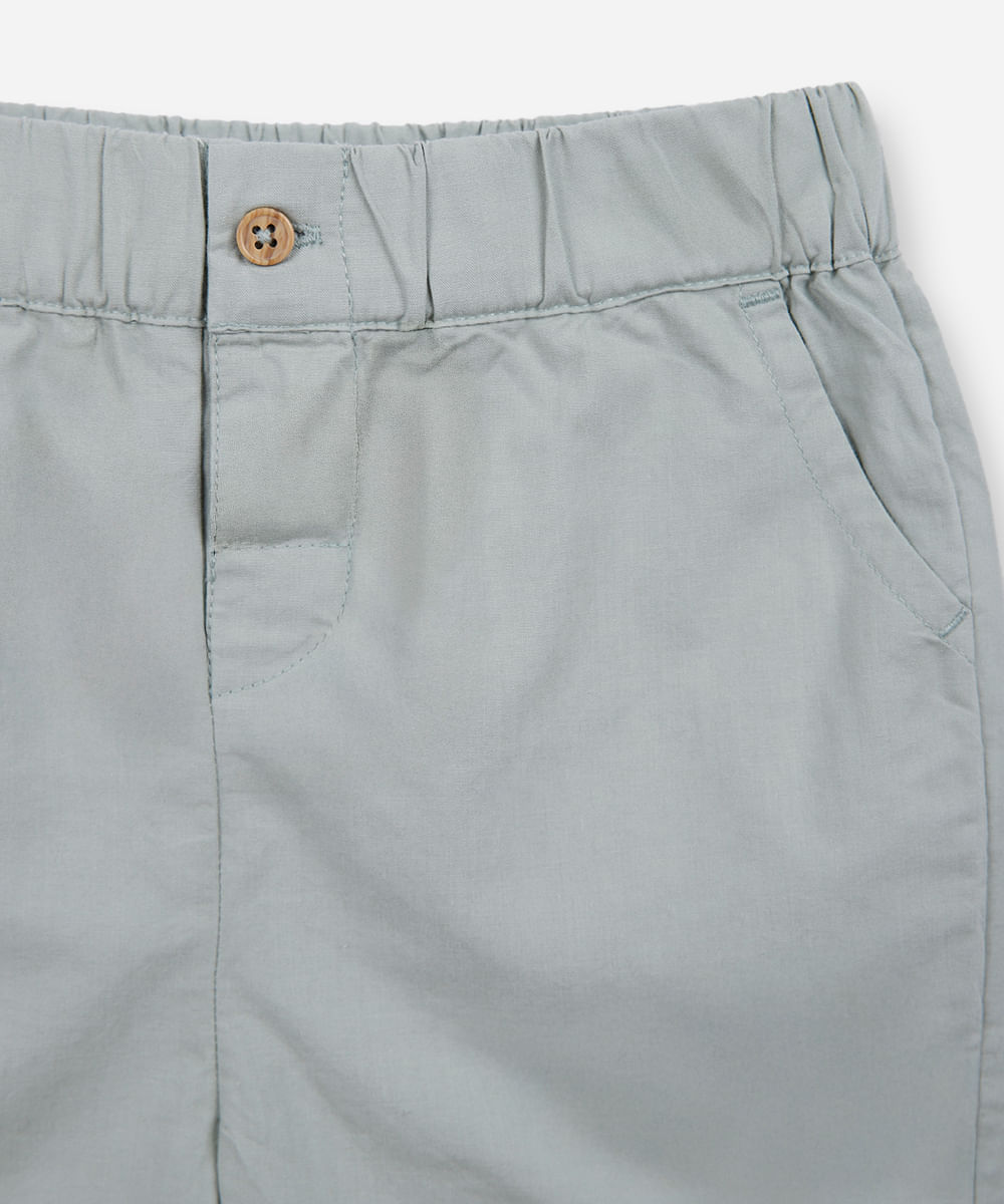 conjunto curto infantil de algodão jacaré - verde médio