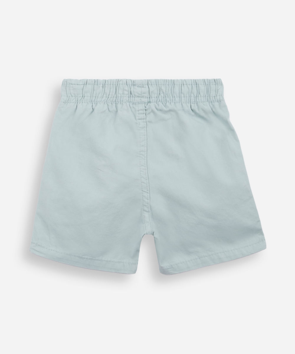 bermuda infantil sarja verde