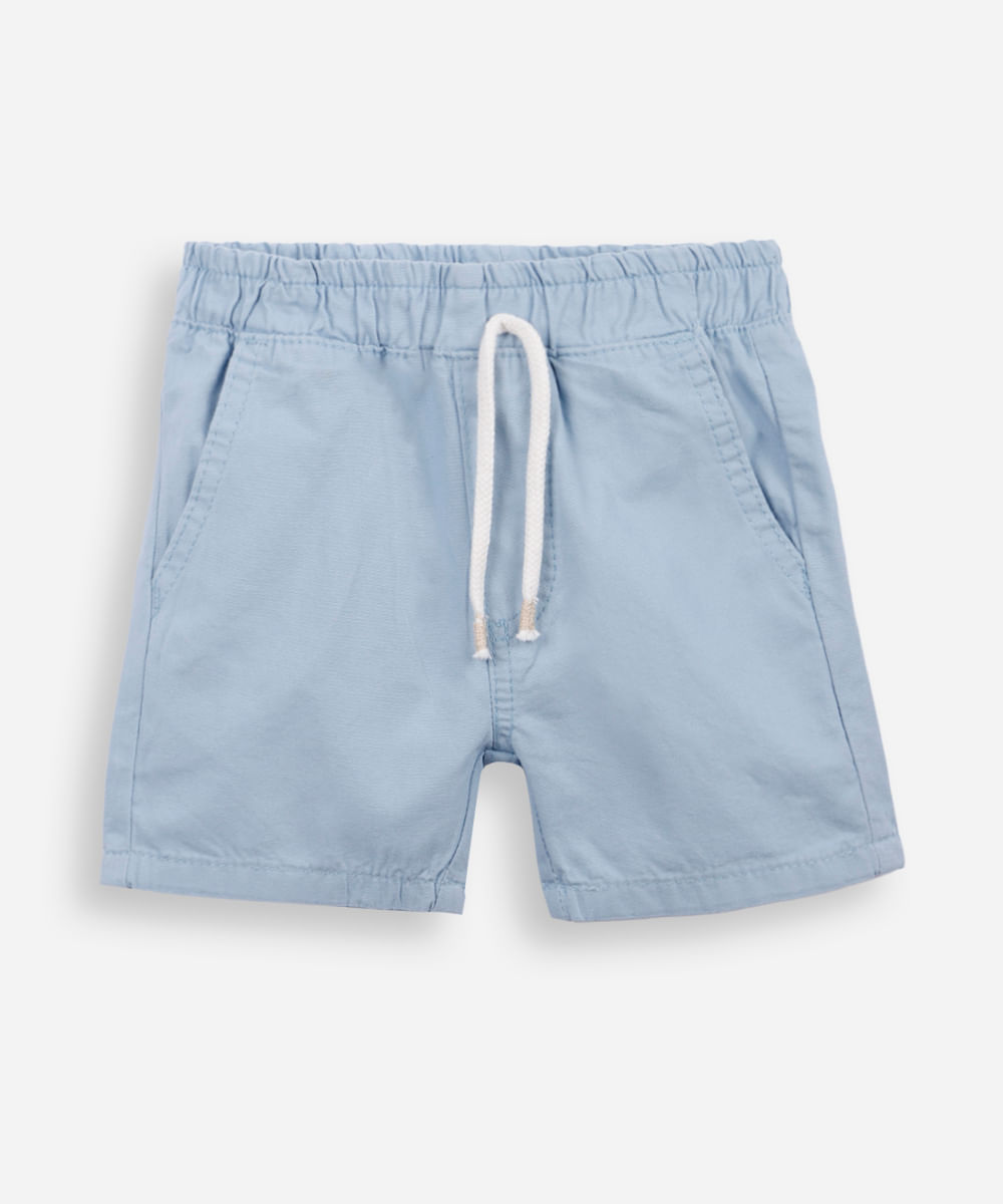 bermuda infantil sarja azul