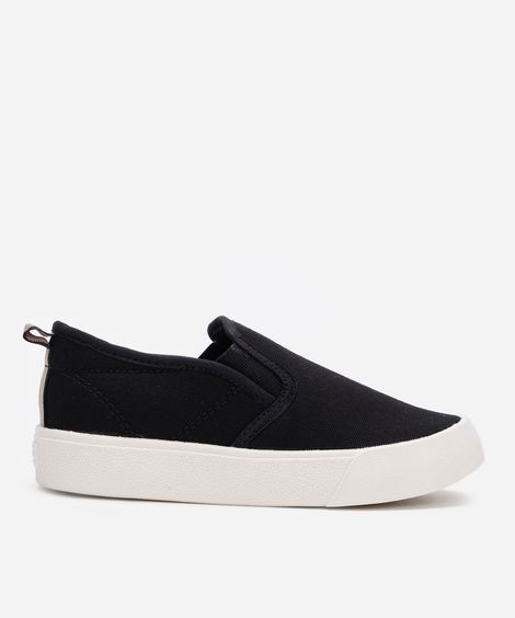 Tênis infantil slip on preto