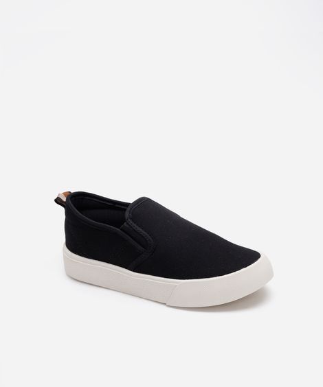 Tênis infantil slip on preto