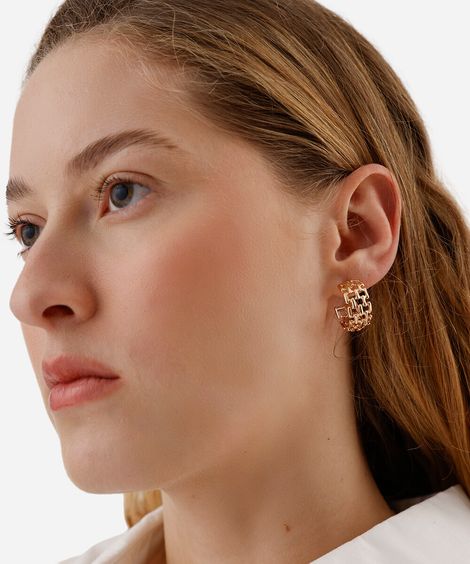 kit de 3 brincos pérola e argola dourado