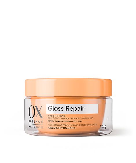 máscara ox science mari maria de tratamento gloss repair 180g