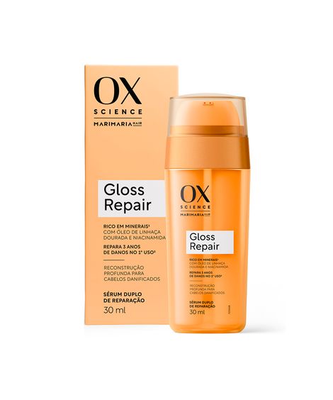 sérum capilar ox science mari maria duplo gloss repair 30ml
