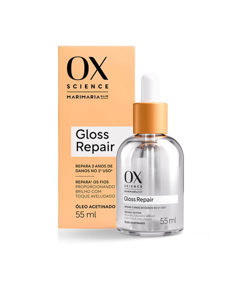 óleo capilar ox science mari maria acetinado gloss repair 55ml