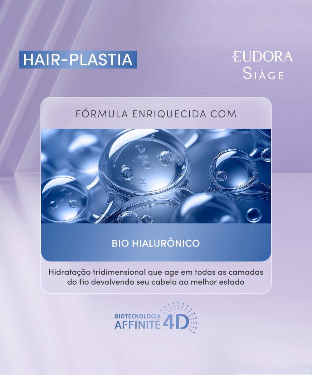 kit eudora siàge miniaturas hair plastia 3x50ml