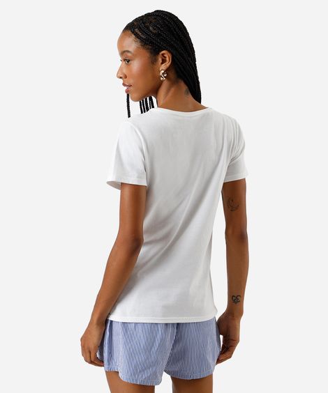 camiseta feminina de algodão tomato girl off white