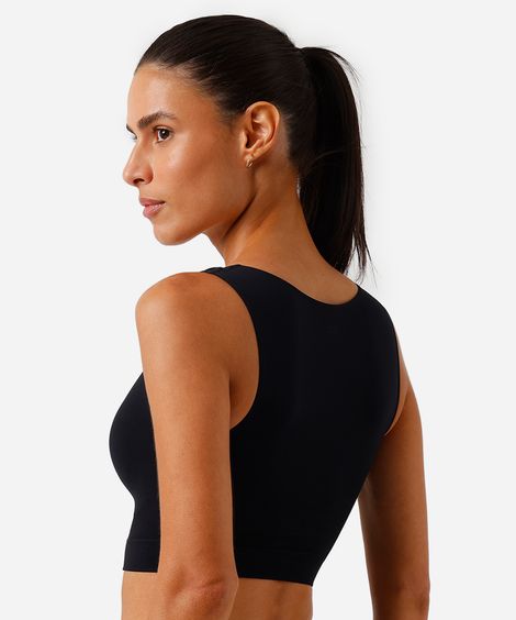 sutiã modelador cropped plié preto