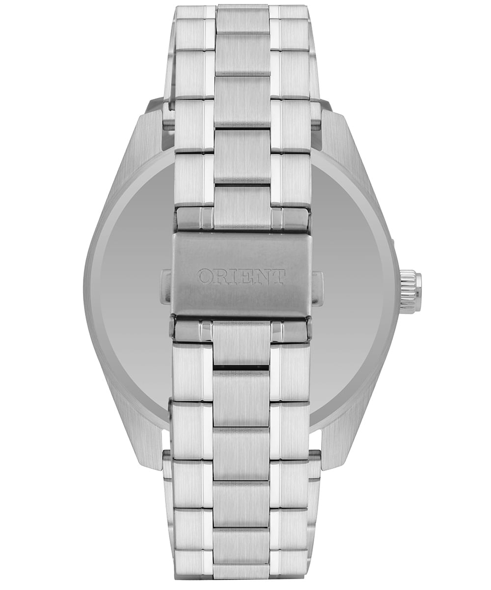 relógio masculino orient mbss1496d2sx analógico calendário prateado