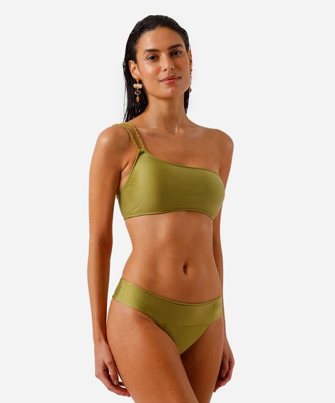 biquíni calcinha tanga com proteção uv verde