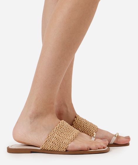 rasteirinha texturizada oneself off white