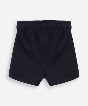 kit de 2 shorts infantis de moletom colorido