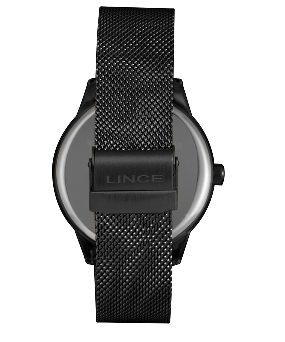 kit relógio masculino lince analógico mrnm019l46 ka7lp1px preto
